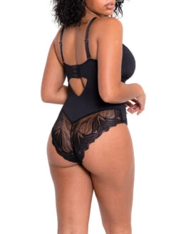 Curvy Kate Indulgence Bodysuit - Black/Latte -FREYA Shop braforme curvy kate scantilly indulgence ST010704 BLT 3b