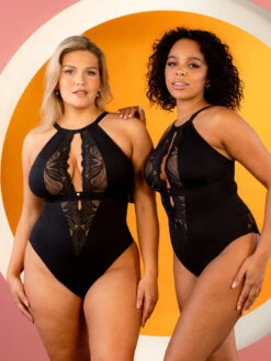 Curvy Kate Indulgence Bodysuit - Black/Latte -FREYA Shop braforme curvy kate scantilly indulgence ST010704 BLT 3l