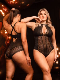 Curvy Kate Opulence Bodysuit - Black -FREYA Shop braforme curvy kate scantilly opulence ST038704 BLK 3l