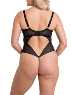 Curvy Kate Suspense Plunge Bodysuit - Black -FREYA Shop braforme curvy kate scantilly suspense ST043704 BLK 2b