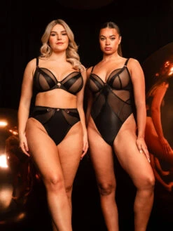 Curvy Kate Suspense Plunge Bodysuit - Black -FREYA Shop braforme curvy kate scantilly suspense ST043704 BLK 3l