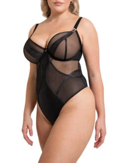 Curvy Kate Suspense Plunge Bodysuit - Black -FREYA Shop braforme curvy kate scantilly suspense ST043704 BLK s