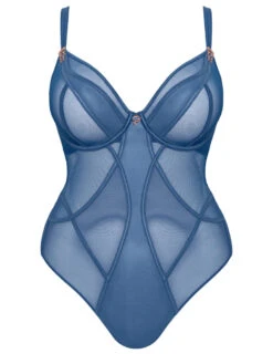 Curvy Kate Suspense Plunge Bodysuit - French Blue -FREYA Shop braforme curvy kate scantilly suspense ST043704 FBL c