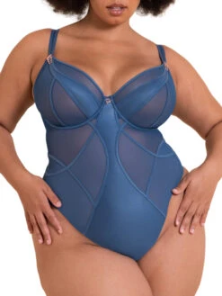 Curvy Kate Suspense Plunge Bodysuit - French Blue