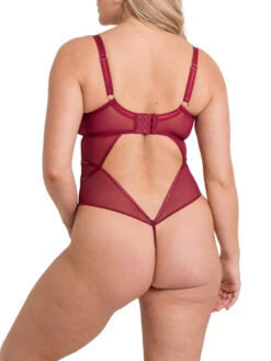 Curvy Kate Suspense Plunge Bodysuit - Sangria -FREYA Shop braforme curvy kate scantilly suspense ST043704 SAN 2b
