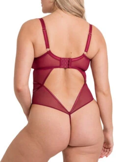 Curvy Kate Suspense Plunge Bodysuit - Sangria -FREYA Shop braforme curvy kate scantilly suspense ST043704 SAN b