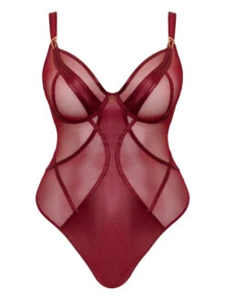 Curvy Kate Suspense Plunge Bodysuit - Sangria -FREYA Shop braforme curvy kate scantilly suspense ST043704 SAN c