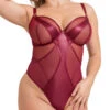 Curvy Kate Suspense Plunge Bodysuit - Sangria -FREYA Shop braforme curvy kate scantilly suspense ST043704 SAN f