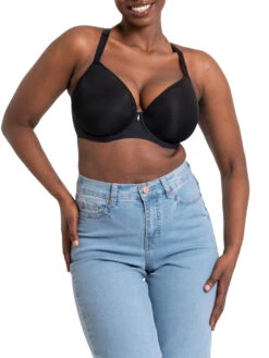 Curvy Kate Smoothie Spacer Moulded T-Shirt Bra - Black -FREYA Shop braforme curvy kate smoothie CK072104 BLK 2f