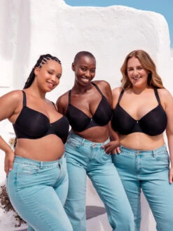 Curvy Kate Smoothie Spacer Moulded T-Shirt Bra - Black -FREYA Shop braforme curvy kate smoothie CK072104 BLK 4l