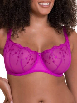 Curvy Kate Stardust Balcony Bra - Vivid Violet -FREYA Shop braforme curvy kate stardust lCK083100 VIV 2f