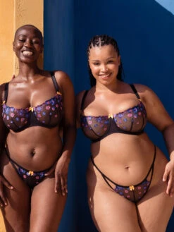 Curvy Kate Strawberry Crush Balcony Bra - Black Multi -FREYA Shop braforme curvy kate strawberry crush CK075100 BMU 4l