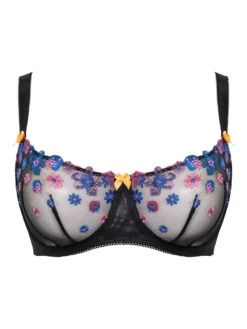Curvy Kate Strawberry Crush Balcony Bra - Black Multi -FREYA Shop braforme curvy kate strawberry crush CK075100 BMU c