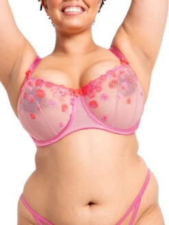 Curvy Kate Strawberry Crush Balcony Bra - Pink Multi -FREYA Shop braforme curvy kate strawberry crush CK075100 PMU 4f