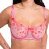 Curvy Kate Strawberry Crush Balcony Bra - Pink Multi -FREYA Shop braforme curvy kate strawberry crush CK075100 PMU f