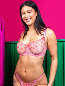 Curvy Kate Strawberry Crush Balcony Bra - Pink Multi -FREYA Shop braforme curvy kate strawberry crush CK075100 PMU l 2