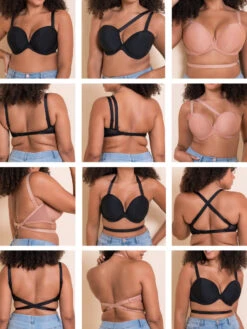 Curvy Kate Superhero Multiway Plunge Bra - Black 23 Curvy Kate Superhero Multiway Plunge Bra - Black -FREYA Shop braforme curvy kate superhero CK088108 BLK 3mvi