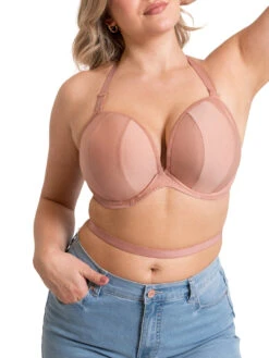 Curvy Kate Superhero Multiway Plunge Bra - Latte -FREYA Shop braforme curvy kate superhero CK088108 LAT 2f
