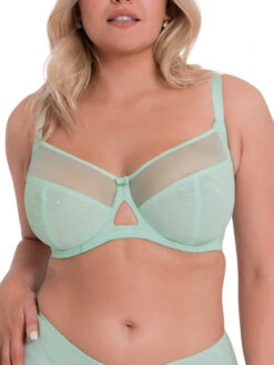 Curvy Kate Victory Polka Balcony Bra - Mint