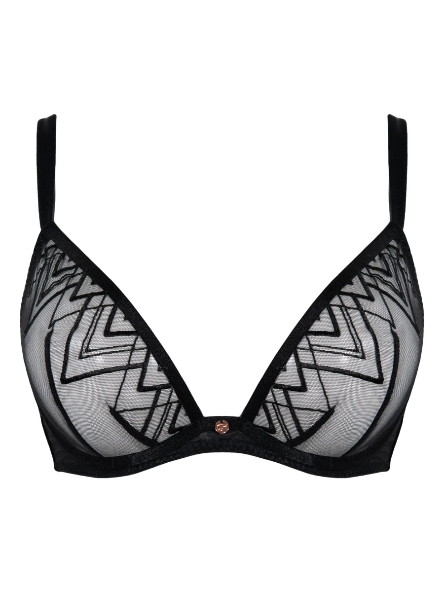 Curvy Kate Voltage Deep Plunge Bra - Black 11 Curvy Kate Voltage Deep Plunge Bra - Black - Image 9