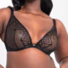 Curvy Kate Voltage Deep Plunge Bra - Black -FREYA Shop braforme curvy kate voltage ST041118 BLK f