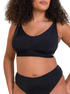 Curvy Kate Zen Non-Wired Bralette - Black -FREYA Shop braforme curvy kate zen CK093110 BLK 2s