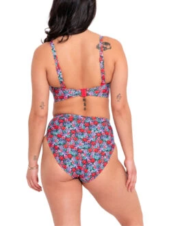 Curvy Kate Kitsch Kate Bandeau Bikini Top - Floral Print -FREYA Shop braforme curvykate kitsch kate CS033307 FLP 2b