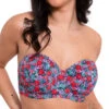Curvy Kate Kitsch Kate Bandeau Bikini Top - Floral Print -FREYA Shop braforme curvykate kitsch kate CS033307 FLP f