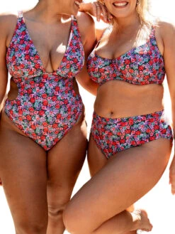 Curvy Kate Kitsch Kate Non Wired Swimsuit - Floral Print 18 Curvy Kate Kitsch Kate Non Wired Swimsuit - Floral Print -FREYA Shop braforme curvykate kitsch kate CS033606 FLP 3l
