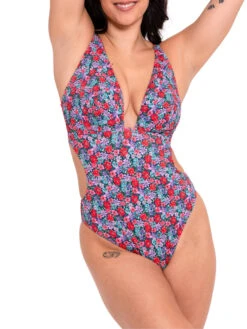 Curvy Kate Kitsch Kate Non Wired Swimsuit - Floral Print