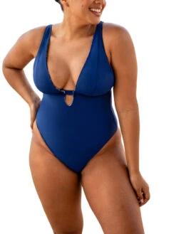 Curvy Kate Mykonos Reversible Non Wired Swimsuit - Blue Print -FREYA Shop braforme curvykate mykonos CS029607 BPT 2l