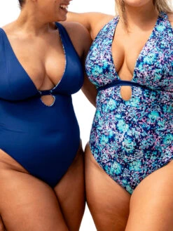 Curvy Kate Mykonos Reversible Non Wired Swimsuit - Blue Print -FREYA Shop braforme curvykate mykonos CS029607 BPT 3l