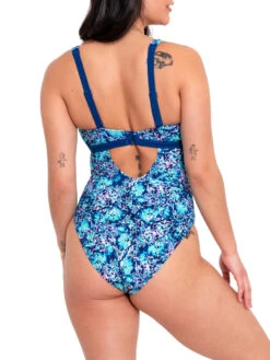 Curvy Kate Mykonos Reversible Non Wired Swimsuit - Blue Print -FREYA Shop braforme curvykate mykonos CS029607 BPT b
