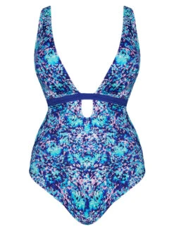 Curvy Kate Mykonos Reversible Non Wired Swimsuit - Blue Print -FREYA Shop braforme curvykate mykonos CS029607 BPT c