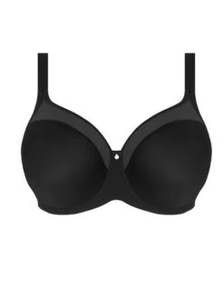 ELOMI Smooth Moulded T-Shirt Bra - Black -FREYA Shop braforme el4301 blk elomi lingerie smooth black underwired moulded bra p