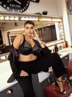 ELOMI Kintai Underwired Bra - Black -FREYA Shop braforme elomi 301205 blk ls