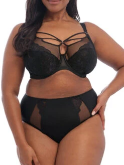 ELOMI Brianna Plunge Bra - Black -FREYA Shop braforme elomi brianna el8080 plunge bra blk black full