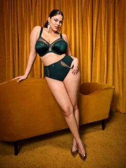 ELOMI Cate Allure Full Cup Bra - Deep Emerald -FREYA Shop braforme elomi cate allure EL302405 DPE l