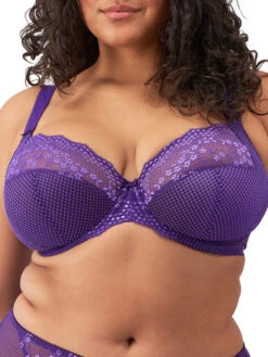 ELOMI Charley Stretch Plunge Bra - Iris