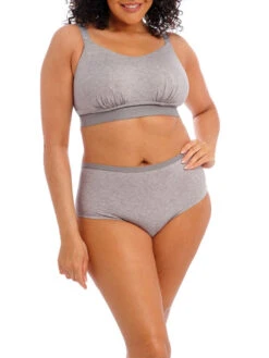ELOMI Downtime Non Wired Bralette - Grey Marl -FREYA Shop braforme elomi downtime EL301417 GYL 2f