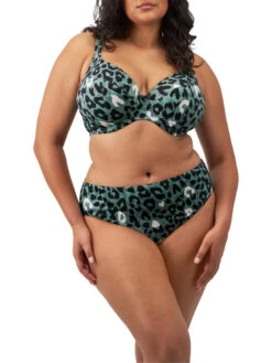 ELOMI Jungle Bay Plunge Bikini Top - Olive -FREYA Shop braforme elomi jungle bay ES802002 OLE 2f