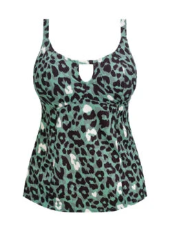 ELOMI Jungle Bay Tankini Top - Olive -FREYA Shop braforme elomi jungle bay ES802061 OLE c