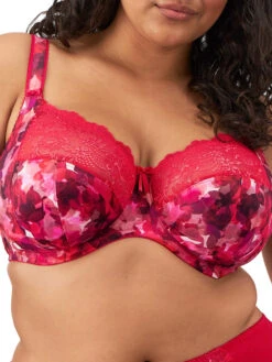 ELOMI Morgan Printed Full Cup Bra - Berry Crush