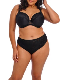 ELOMI Nerina Stretch Plunge Bra - Black -FREYA Shop braforme elomi nerina EL302734 BLK 2f