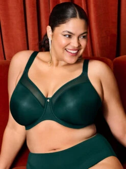 ELOMI Smooth Moulded T-Shirt Bra - Deep Emerald -FREYA Shop braforme elomi smooth EL4301 DPE l