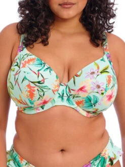 ELOMI Sunshine Cove Plunge Bikini Top - Aqua