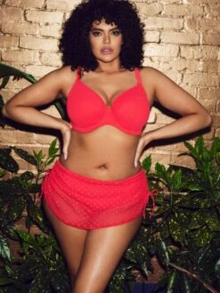 ELOMI Bazaruto Adjustable Skirted Bikini Brief -FREYA Shop braforme elomi swimwear bazaruto bikini brief es800683 sut sunset ls