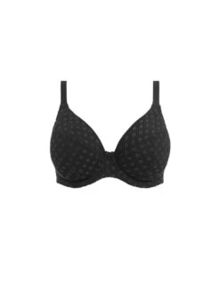 ELOMI Bazaruto Plunge Bikini Top - Black -FREYA Shop braforme elomi swimwear bazaruto bikini top es800602 blk black p