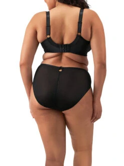 ELOMI Teagan Plunge Bra - Black/Almond -FREYA Shop braforme elomi teagan EL302602 ALM 2b