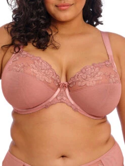 ELOMI Teagan Plunge Bra - Ash Rose